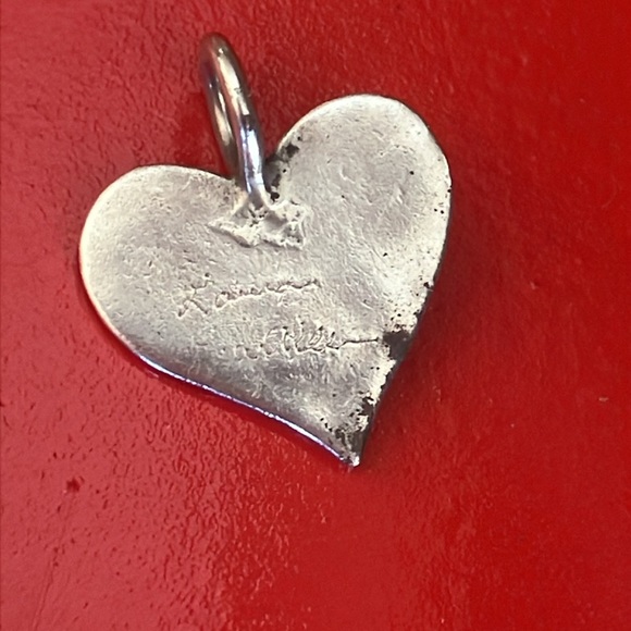 Sterling Silver Ross LewAllen Ocean Motion Heart Pendant - Picture 2 of 6